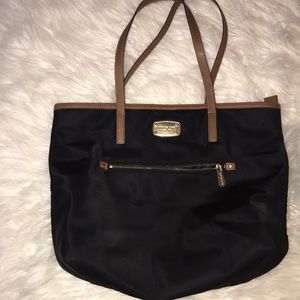 Two toned vinyl michael kors purse